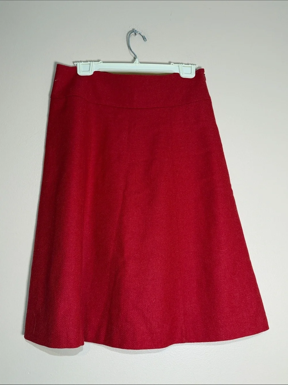 J. Crew Vibrant Red A-Line Skirt